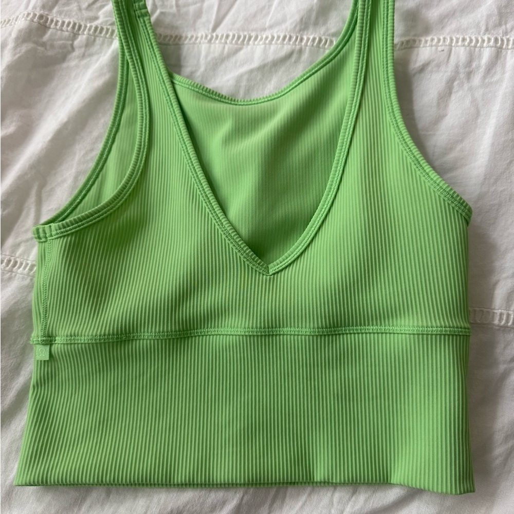 Lulu lemon green tank top size 6